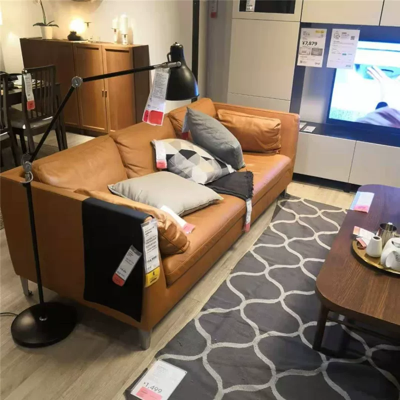 1.2 Nordic IKEA Stockholm Sofa Snig Lala True Color/Dark Brown Pacific Leather Template Sofa translated to Russian:
