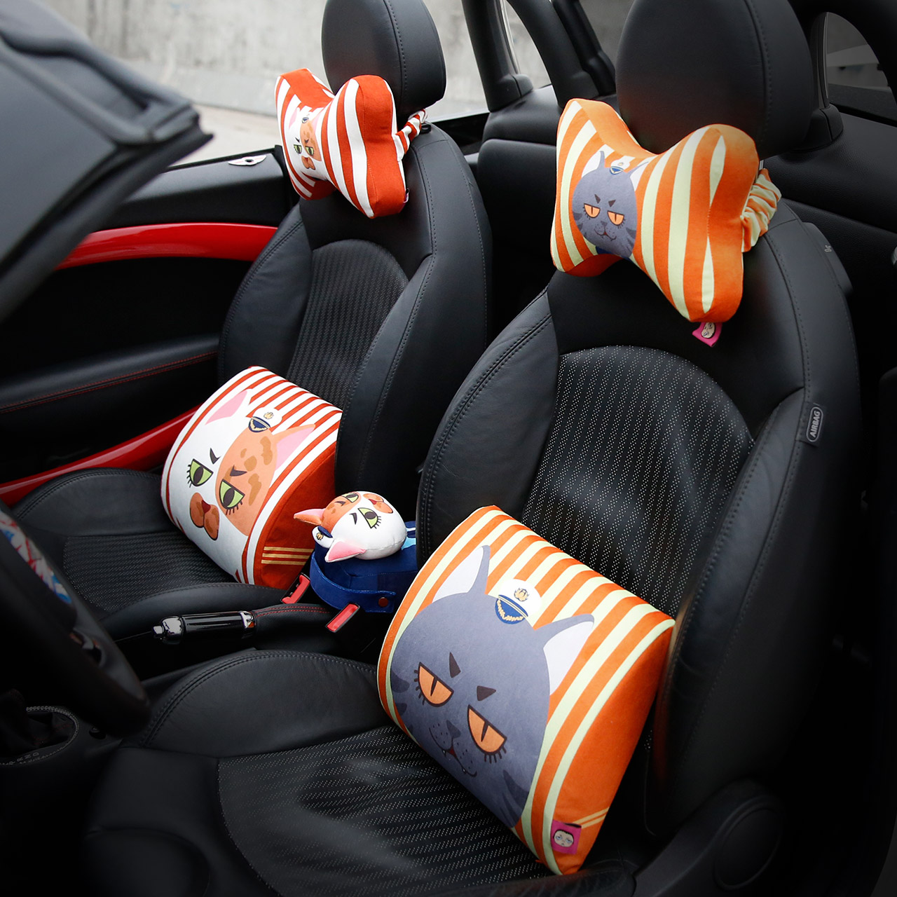 Kalinunu cartoon car lumbar cushion car back cushion lumbar pillow car lumbar cushion