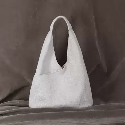 Original handmade niche cotton linen handbag casual underarm bag Joker retro literary art large capacity canvas Hand bag women