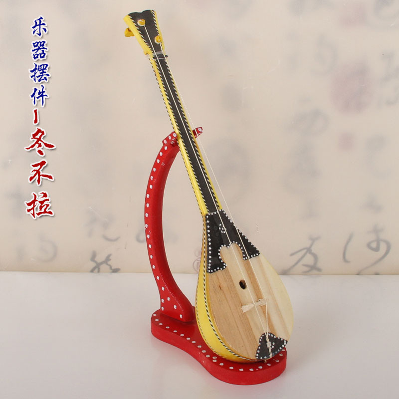 Dongbula musical instrument ornament Handmade pine instrument model Kazakh ethnic musical instrument Xinjiang special gift