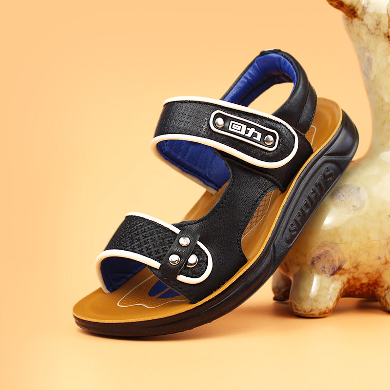 Sandales enfants en cuir WARRIOR orteil métal pour été - semelle caoutchouc - Ref 1053391 Image 16