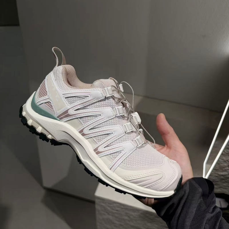 European Goods Station 2026 Spring/Summer Cherry Blossom Pink Women's Shoes Alloy Black Outdoor Hiking Mesh Breathable Casual Sports Running Shoes