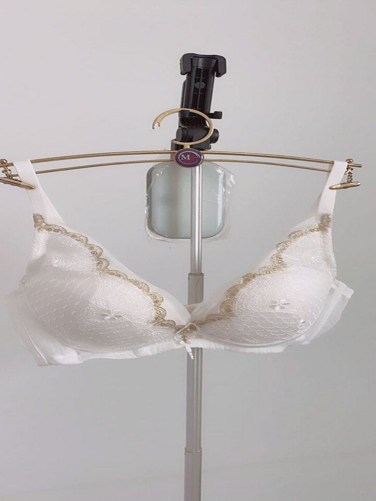 Ives Spring Summer New Lady Deep V Lace Embroidered With Steel Ring Inserts Sexy Bra 10810562