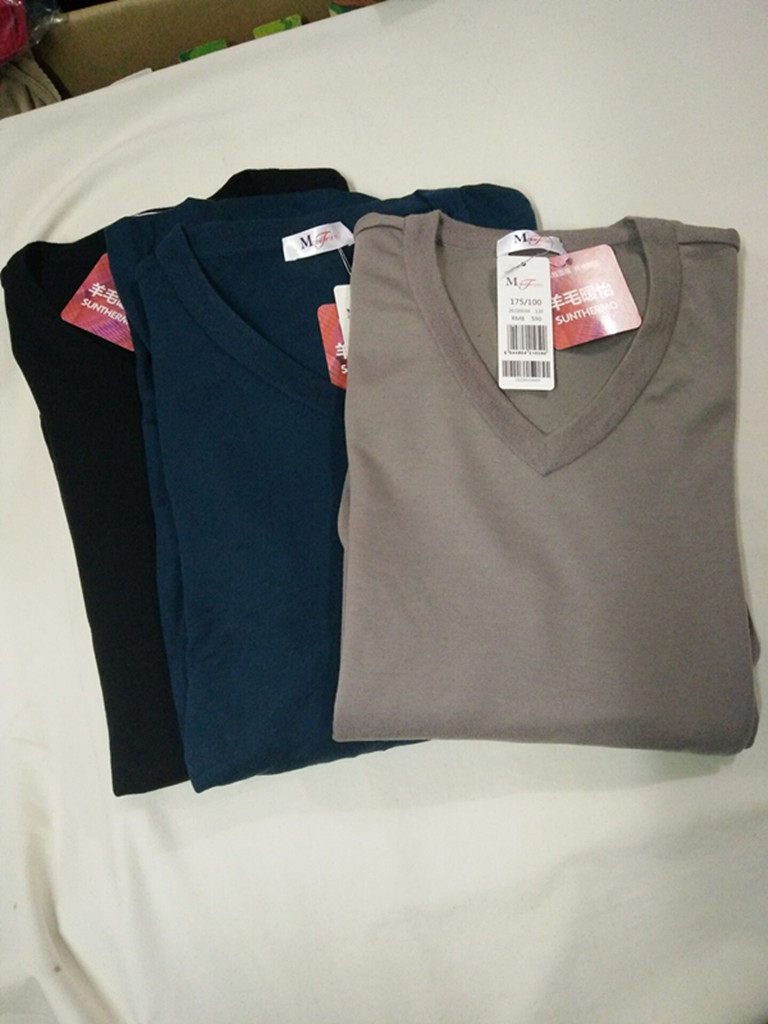 ㊣ 20220034 Men's Thermal Underwear Wool Thermal Top
