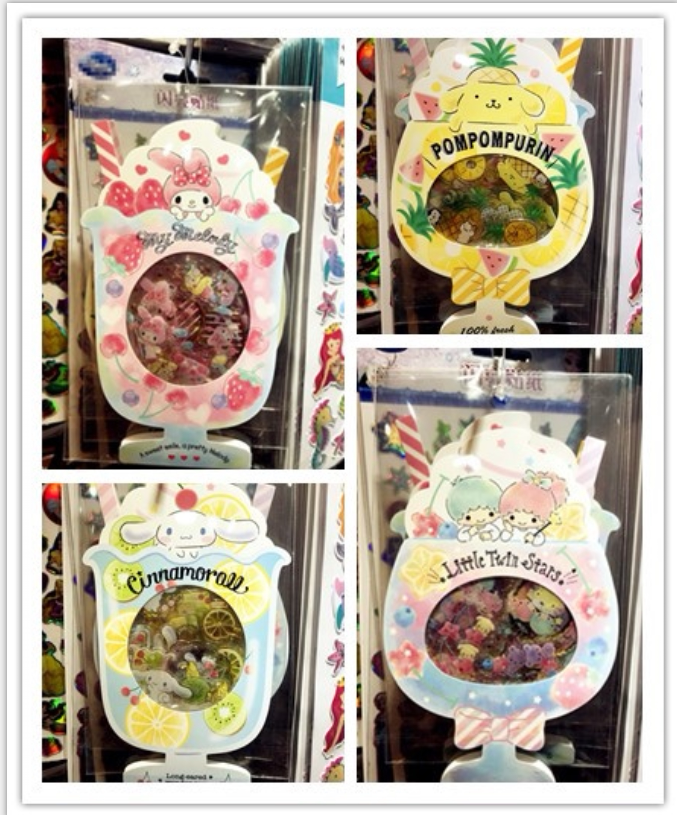 Cartoon Candy Jade Gui Dog Big Ears Dog Merlotte Stickers Handbill Diary Bronzed crystal jelly sticker drop glue