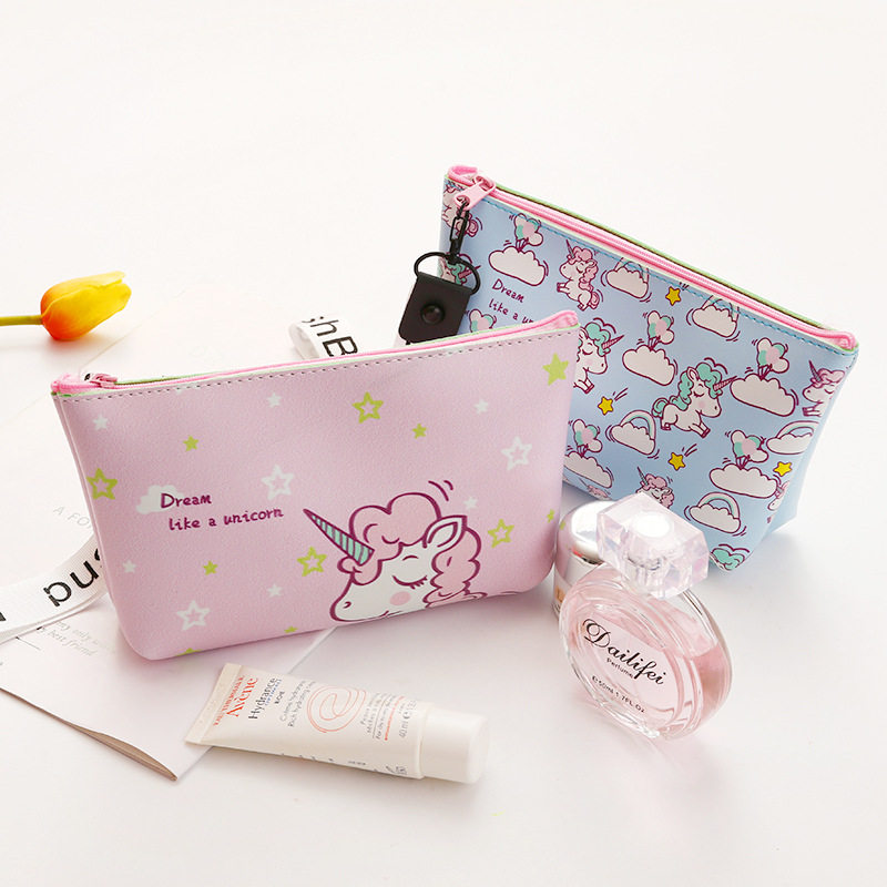 Korea Unicorn Unicorn Makeup Bag Cashier Bag Large Capacity Carry-on Waterproof Travel Portable Wash Bag