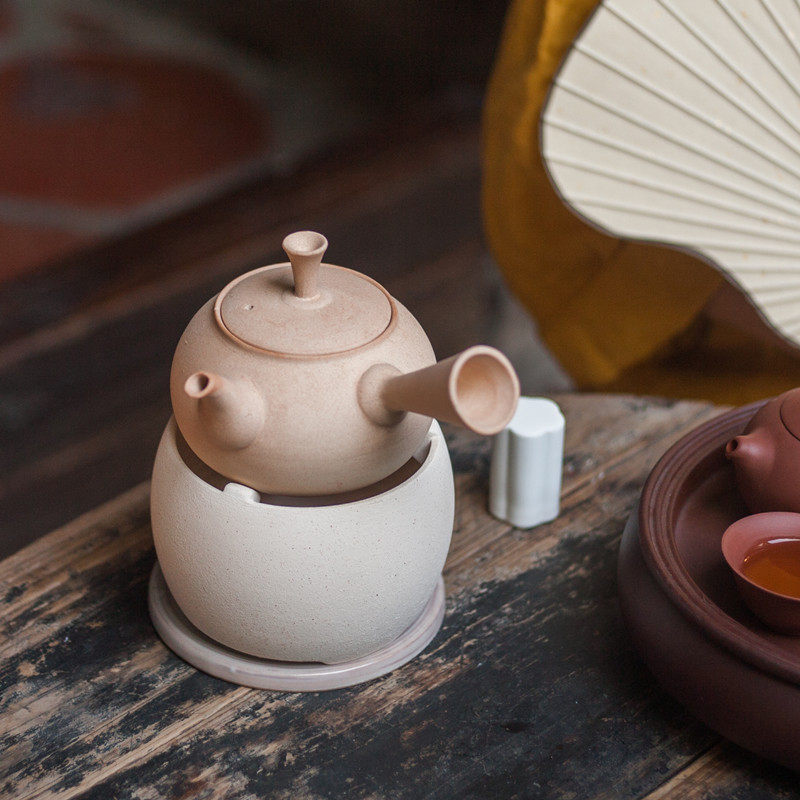 White Clay Windproof Alcohol Oven Warm Tea Warm Wine Qigong Tea Cooking Teapot Home Wine Fine Lamp Outdoor Portable Boiled Tea Stove