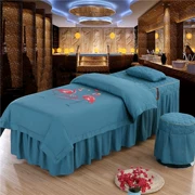 Làm đẹp trải giường bốn bộ vuông hình thang 60 * 180/70 * 190 massage giường tròn làm đẹp thẩm mỹ trải giường