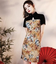 High-end cheongsam noble fashion women daily young Chinese style girl sexy tight modified version of the dress women