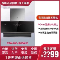 (physical section) HuaDi CXW-260-J659AHS side suction ventilator 24 cubic large suction household