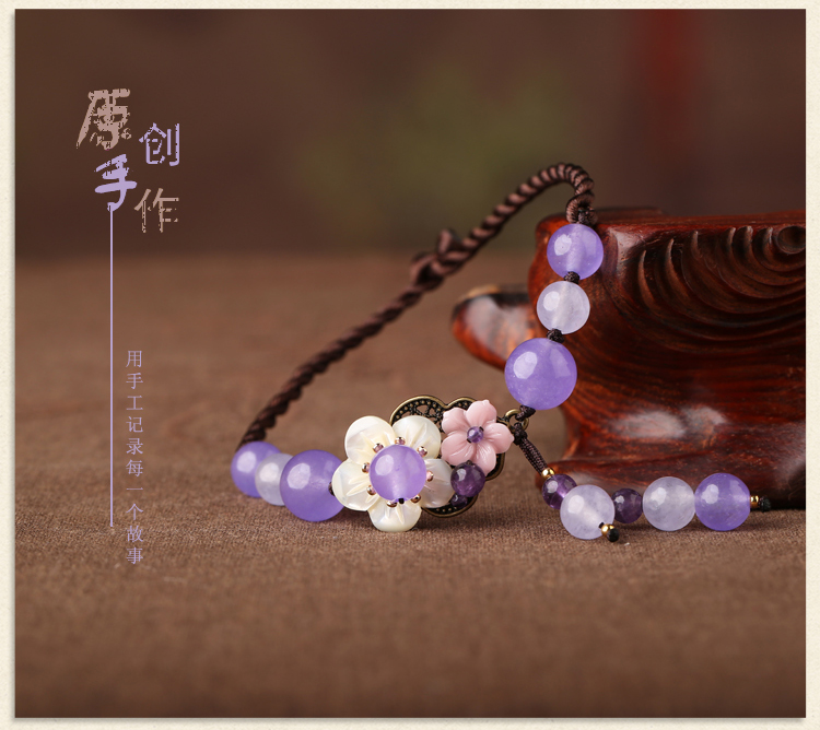 Phong cách quốc gia vòng chân retro gốc ngọc bích Mori mát gió chân du lịch hoang dã 踝 chuỗi chân nhẫn quà tặng lắc chân đẹp độc