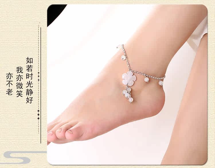 Bracelet de cheville Femme      en Argenterie - Ref 3102142 Image 11