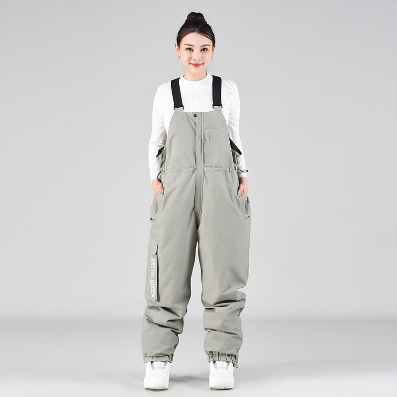 Ski Pants with Suspenders, Large Size, Snowboard Pants, Cold-Resistant, Windproof, Ski Equipment, Outdoor Warm, Waterproof, Loose-Fitting Snow Pants Ski Pants with Suspenders, Large Size, Snowboard Pants, Cold-Resistant, Windproof, Ski Equipment, Outdoor Warm, Waterproof, Loose-Fitting Snow Pants