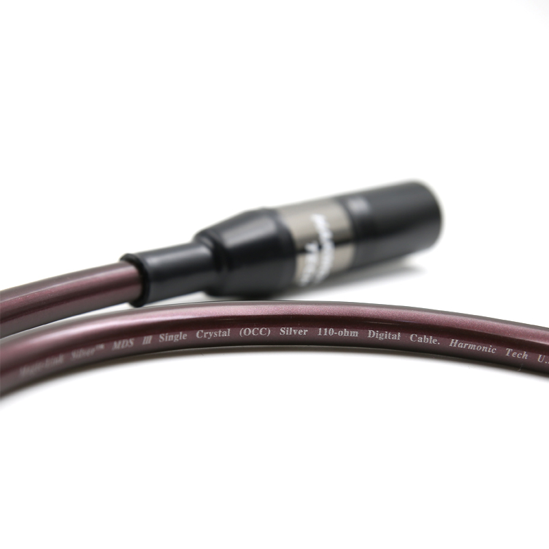 American HarmonicTech MDS110 Au AES Co-Axis Digital Audio Signal Pure Single Crystal Silver Balance