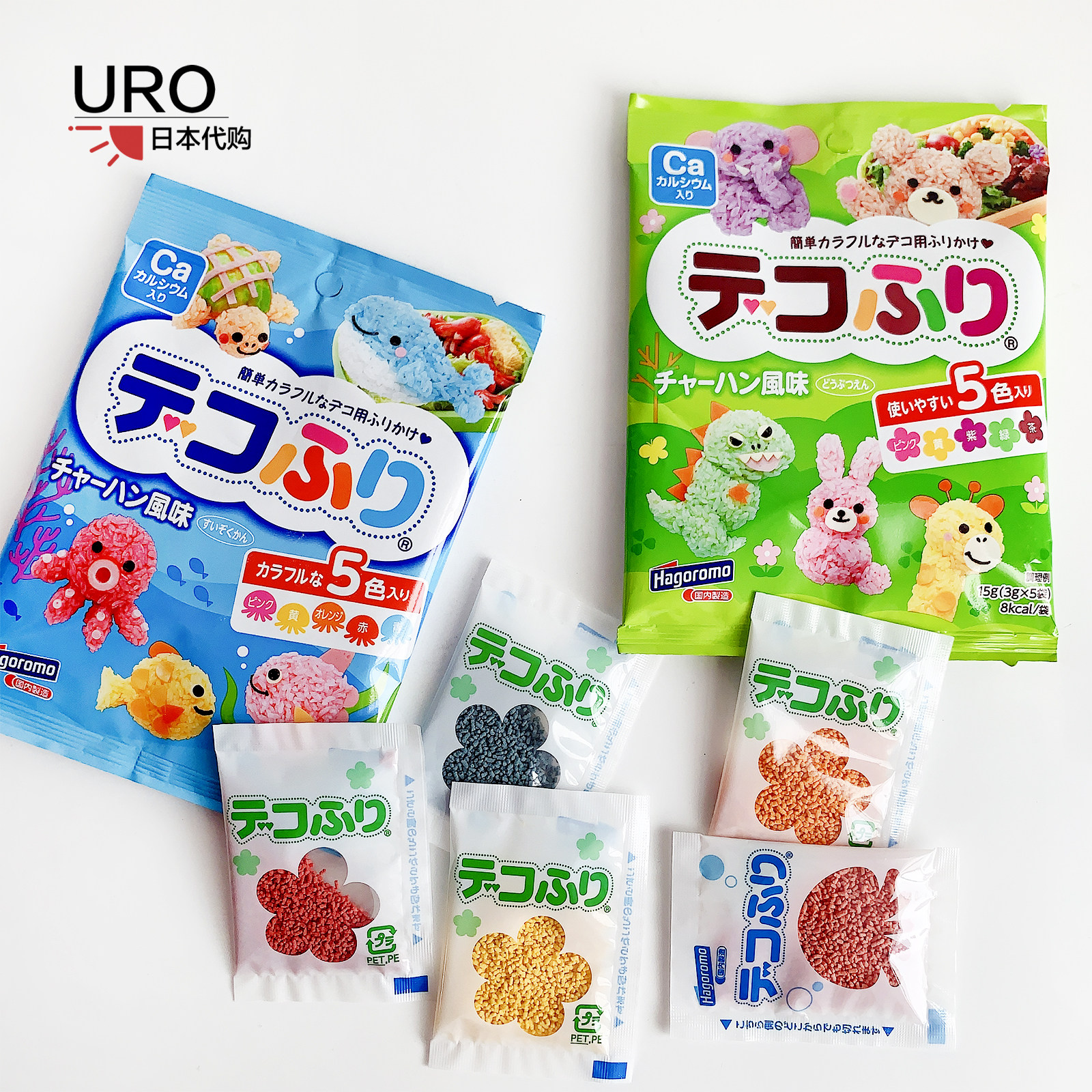 Japanese baby Colour mixed with rice seasoning Seasoning Baby Boy Sub Food Plus Calcium Condiments 5 Colors 15g