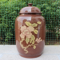 Yunnan Jianshui Purple Pottery Tea Storage Large Number Tea Leaf Jar Seven Subpie Tea Vat Family of Purple Pottery 22 Cake Packed Tea Storage