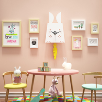 Childrens room decoration female treasure girl princess background wall bedroom bedside wall sticker Nordic style baby room layout