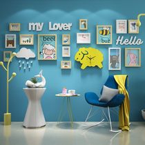 Childrens room decoration painting mother and baby shop confinement center Girl boy Nordic style bedroom hanging painting Baby room wall painting