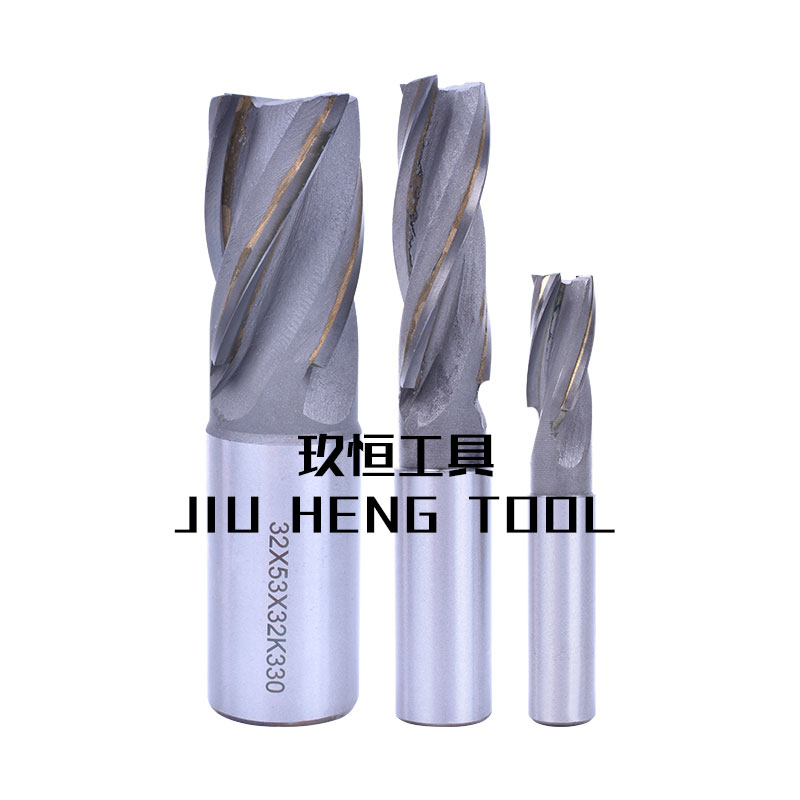 YG8 insert alloy extended straight shank helical milling cutter welded tungsten steel extended straight shank end milling cutter 1216 18 20 25