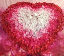  Simulation petals Wedding celebration Wedding festive supplies Simulation rose petals sprinkling wedding room wedding bed decoration layout