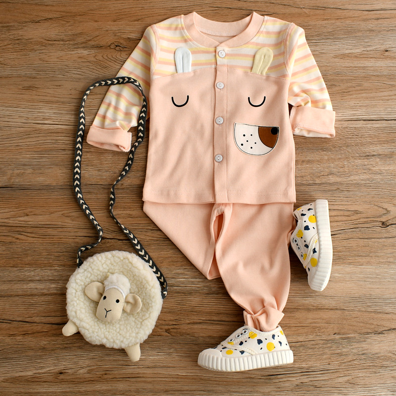 Baby autumn sweater suit autumn and winter belly upper line outworn sweater men and women baby pure cotton underwear a class