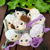 5-15 live-Thailand Chiang Mai Artisanal Thorn embroidered embroidered embroidered brooch