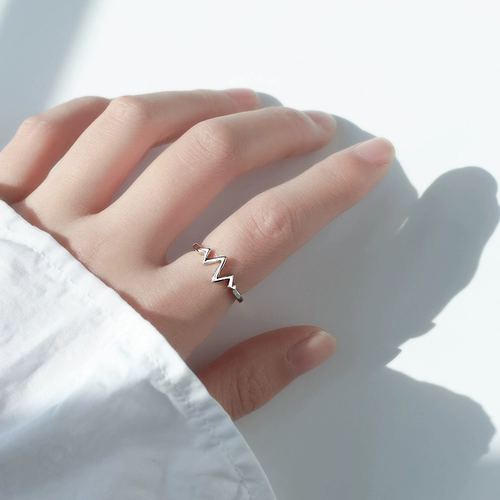 Модное кольцо, серебро 925 пробы, на указательный палец, простой и элегантный дизайн