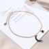 925 sterling bạc vòng chân nữ thiết kế thích hợp sao trăng nhỏ Sen tươi cá tính đơn giản đồ trang trí chân tua - Vòng chân vòng chân Vòng chân