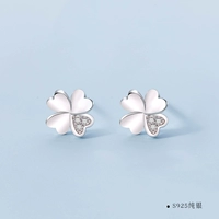 Серьги, четырехлистный клевер