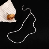 Ожерелье, брендовая цепочка до ключиц, короткий чокер, подвеска, серебро 925 пробы, простой и элегантный дизайн