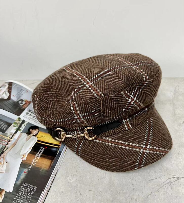 Exported Japanese Women's Fashion Casual Versatile Stylish Newsboy Cap Short Brim Baseball Cap Exported Japanese Women's Fashion Casual Versatile Stylish Newsboy Cap Short Brim Baseball Cap
