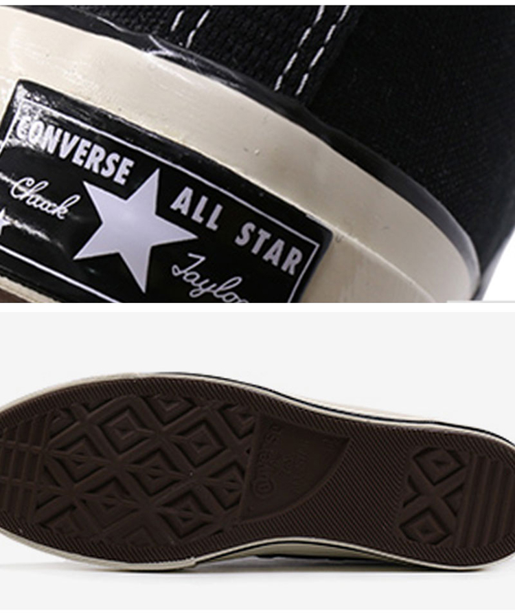 [grip] Giày vải cổ điển Converse 1970s Samsung tiêu chuẩn đen cao đen cao giúp 162050C giày converse run star hike