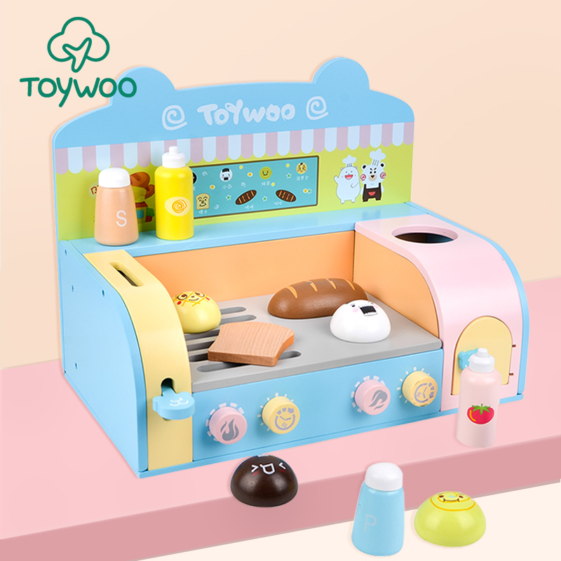 ToyWoo children toasted bread machine men and women with children simulation oven MICROWAVE OVEN DRESS HOME WINE KITCHEN COOKING TOY SETS GROUP
