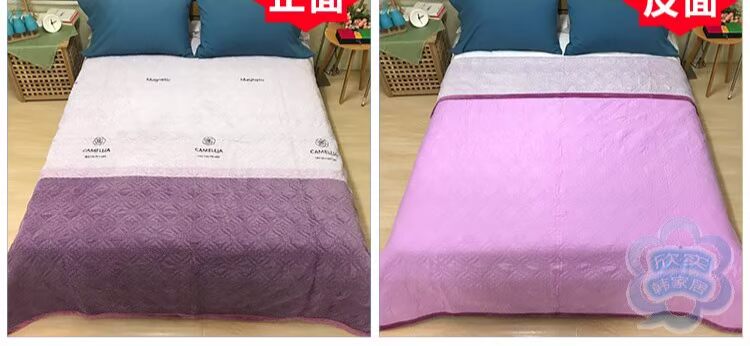 Khăn trải giường hai mặt một mảnh nhung một mặt cotton dày quilted Hàn Quốc chăn bông nhung bông dày tấm ga trải giường mùa hè