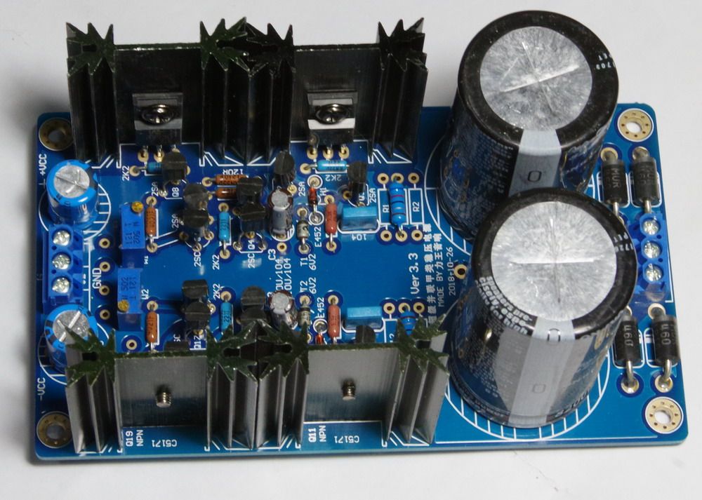 Finished plate of super-parallel-parallel-type stabilized voltage supply