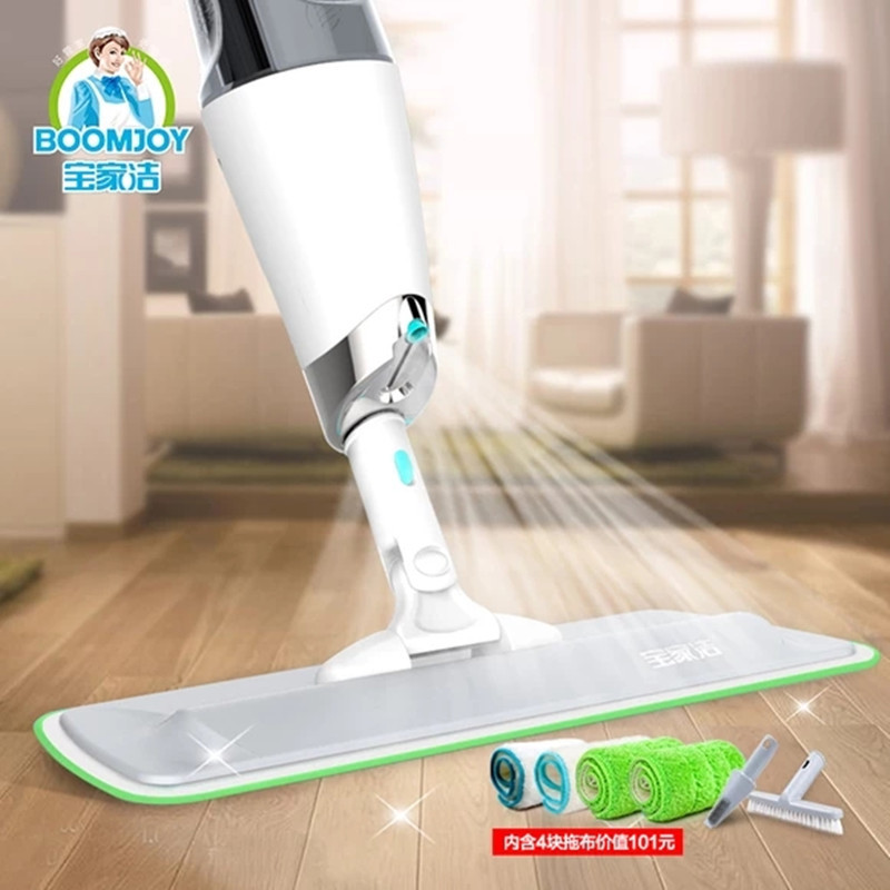 Baojiajie Spray Mop Large Flat Absorbent Lazy Mop for Home Wooden Floors Internet-Famous Mopping Tool P2