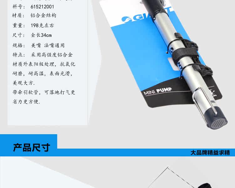 Pompe à vélo GIANT - Ref 2391951 Image 46