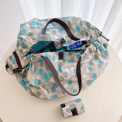 Export One-Shoulder Eco-Friendly Foldableing Shopping Bag Accordion Pleated Easy to Store Foldableing Ultra-Light Portable Business Trip Bag