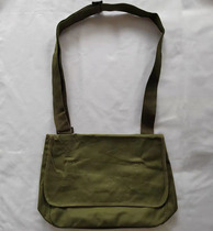 New Stock Public Hair Old Style Satchel Red Guard Canvas Old Green School Bag Retro Nostalgic Red Classic Backpack