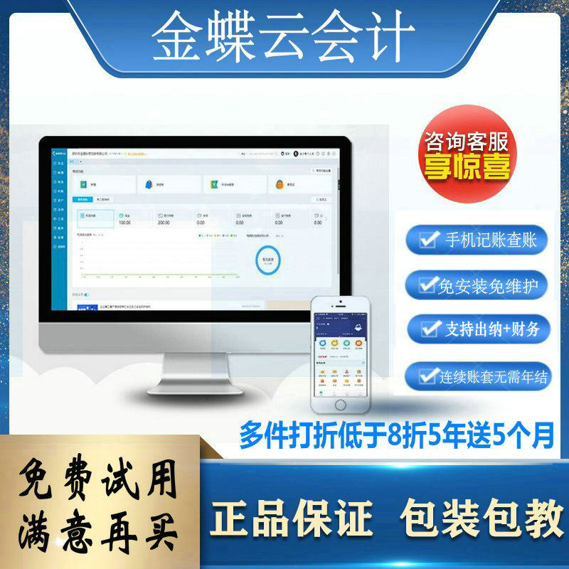Kingdee cloud financial software online ERP accounting agent accounting cloud accounting Enterprise version accounting Wang mini version