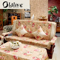 Bọt biển dày gỗ gụ rắn sofa gỗ đệm sofa gỗ đệm với tựa lưng mùa đông Xiêm tùy chỉnh mùa xuân và mùa thu đệm đệm sofa gỗ