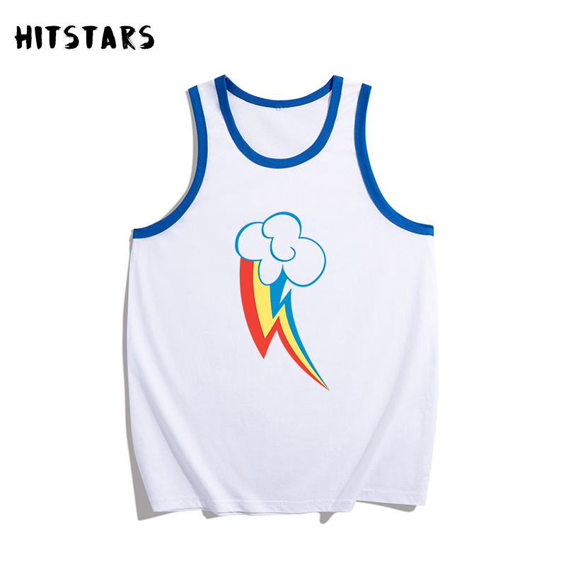 Young Beautiful Girl Rainbow Pony Vest Loose Outerwear Japanese Style Girls Sleeveless Top Cosplay Costume