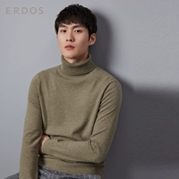 ERDOS Business Casual Turtleneck Áo len nam Màu rắn Màu tím hoang dã Áo len có gân - Áo len Cashmere