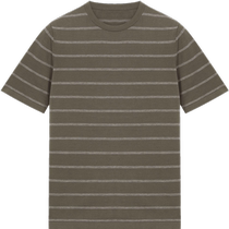 ERDOS round neck short-sleeved mens pullover 2024 early autumn new pure cotton retro striped T-shirt casual and versatile