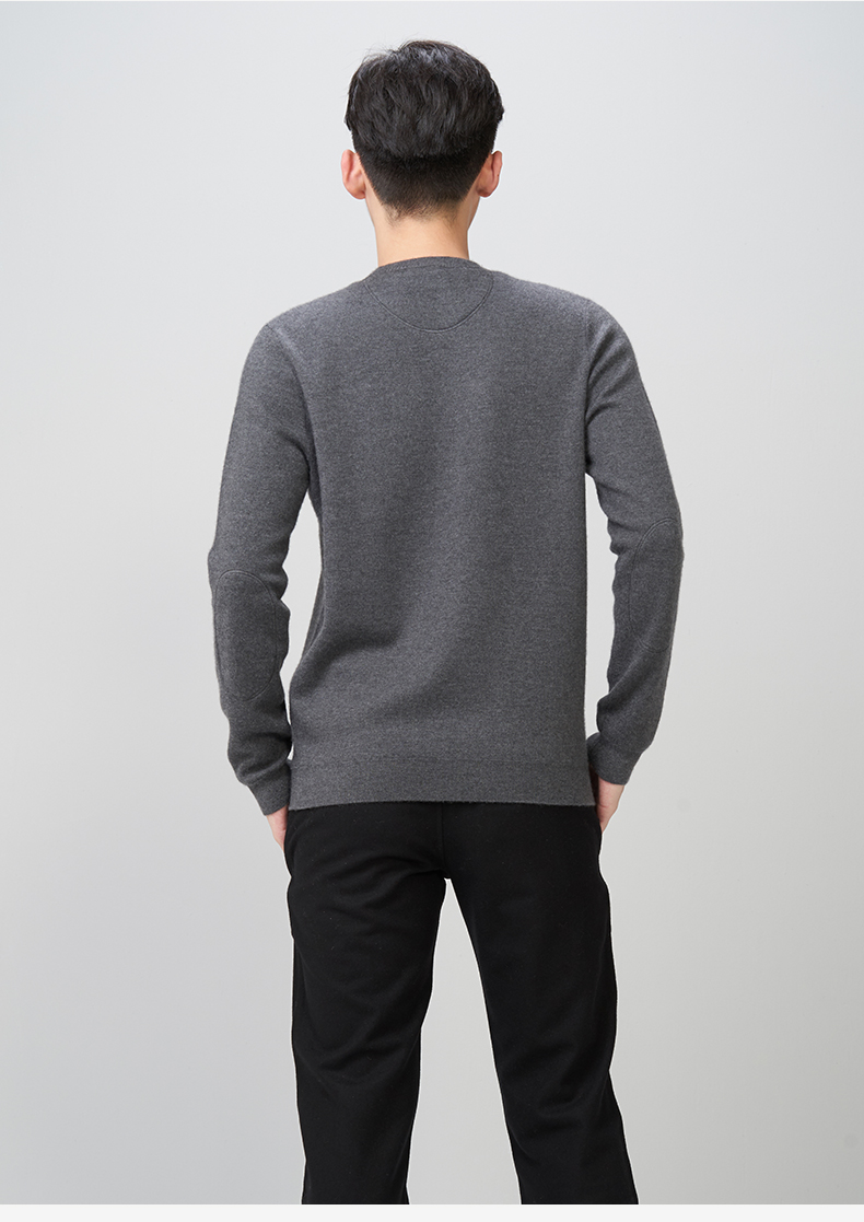 ERDOS mùa thu và mùa đông tinh khiết cashmere worsted vòng cổ đôi kéo nam áo len E174A0053