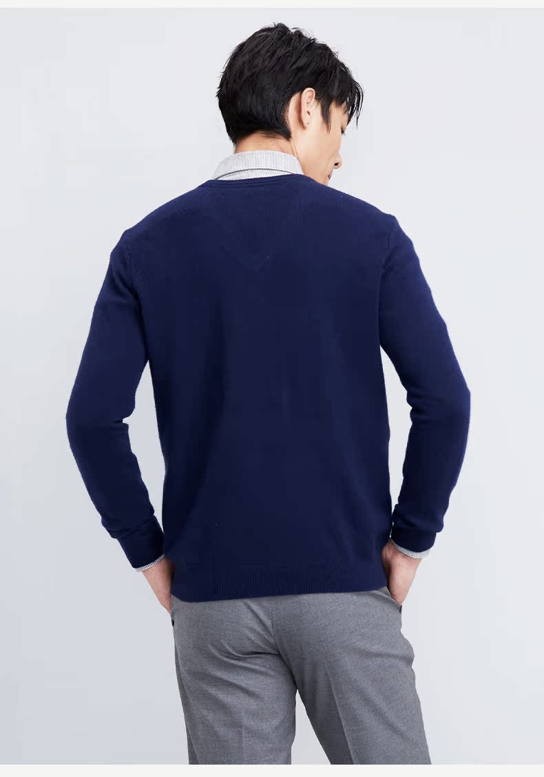 ERDOS mùa thu và mùa đông kinh doanh cashmere V-Cổ cashmere áo len nam áo len E173A0061