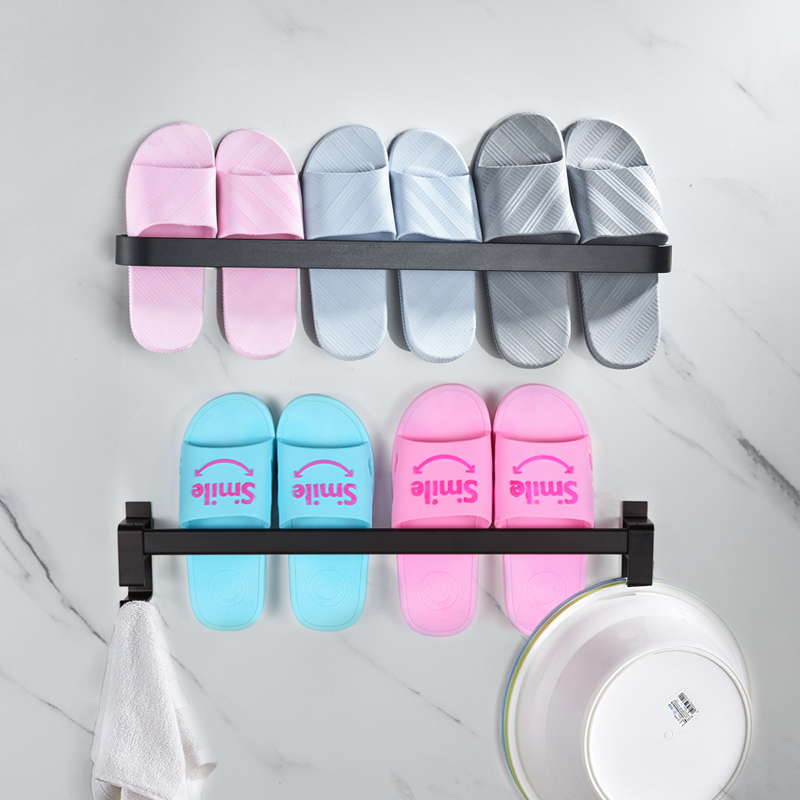 Free Punch Bathroom Slippers Rack Wall Hanging Type of Toilet Shoes TOILET SHOE DRESSING ROOM CONTAINING DEVINER IKETO SHOE RACK