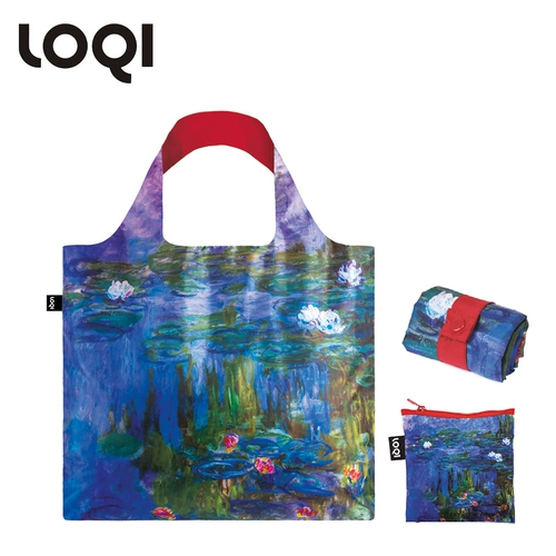 Немецкий Loqi Monet Art Shopping Bag Lightweight One-плеча женская сумка Art мода экологически чистая пригородная сумка