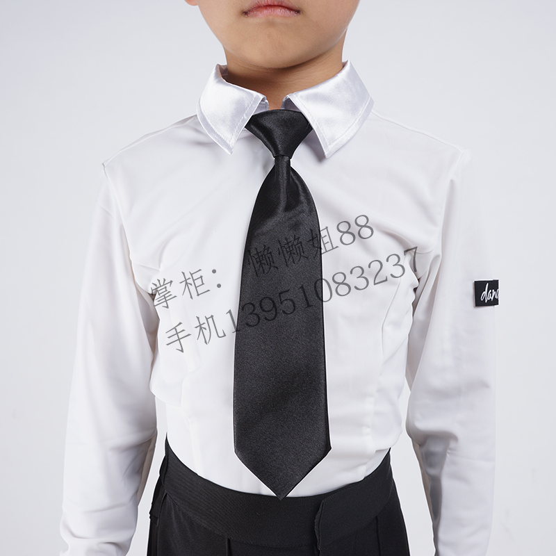 Children tie neckline Latin dance Modendance Boys pull up a lads elastic band Dance Butterfly Knot