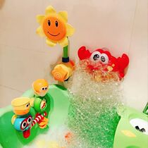 Frog Crab Bubble Machine Childrens Music Bubble Bath Bath Companion Baby Electric Automatic Baby Toys